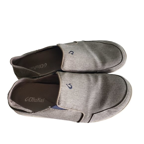 OLUKAI Men's Nohea Lole Slip-On Tan Size 10 - Picture 6 of 8